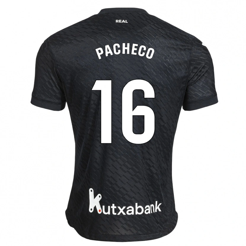Danxen Criança Camisola Jon Pacheco #16 Preto Branco Alternativa 2026/27 Camisa Brasil