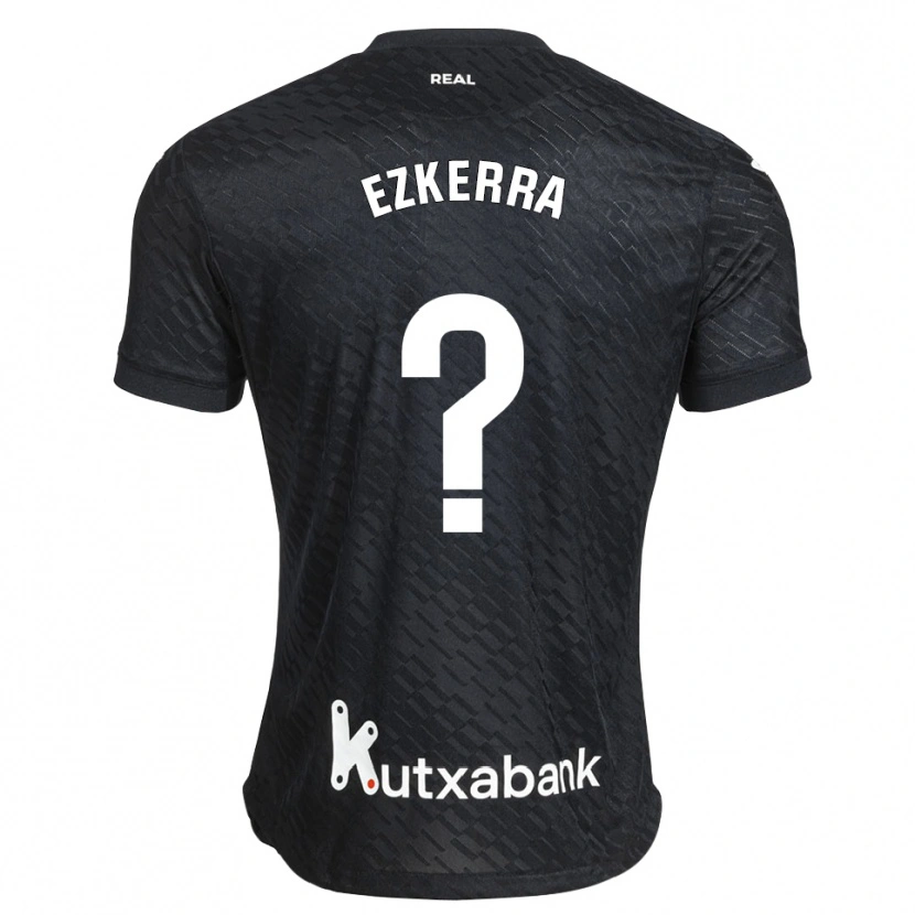Danxen Criança Camisola Naier Ezkerra #0 Preto Branco Alternativa 2026/27 Camisa Brasil