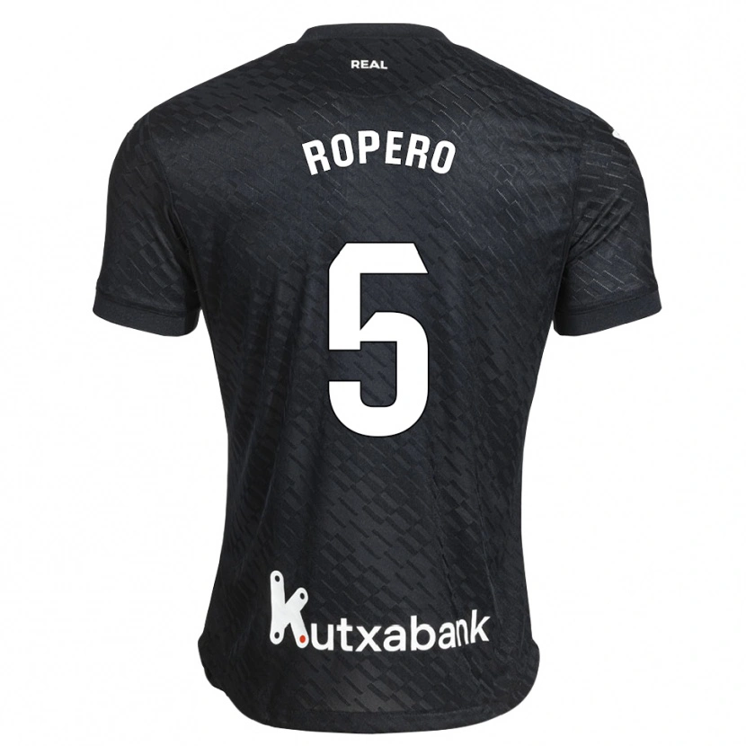 Danxen Criança Camisola Iker Ropero #5 Preto Branco Alternativa 2026/27 Camisa Brasil