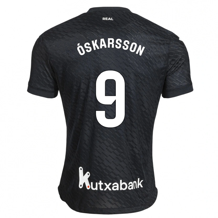 Danxen Criança Camisola Orri Óskarsson #9 Preto Branco Alternativa 2026/27 Camisa Brasil