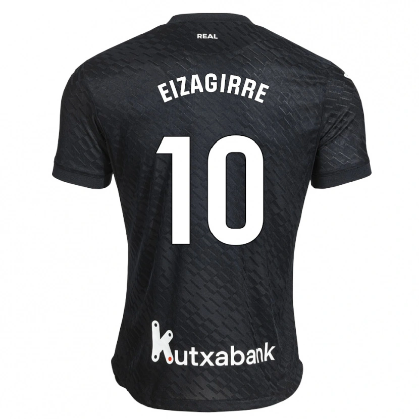 Danxen Criança Camisola Nerea Eizagirre Lasa #10 Preto Branco Alternativa 2026/27 Camisa Brasil
