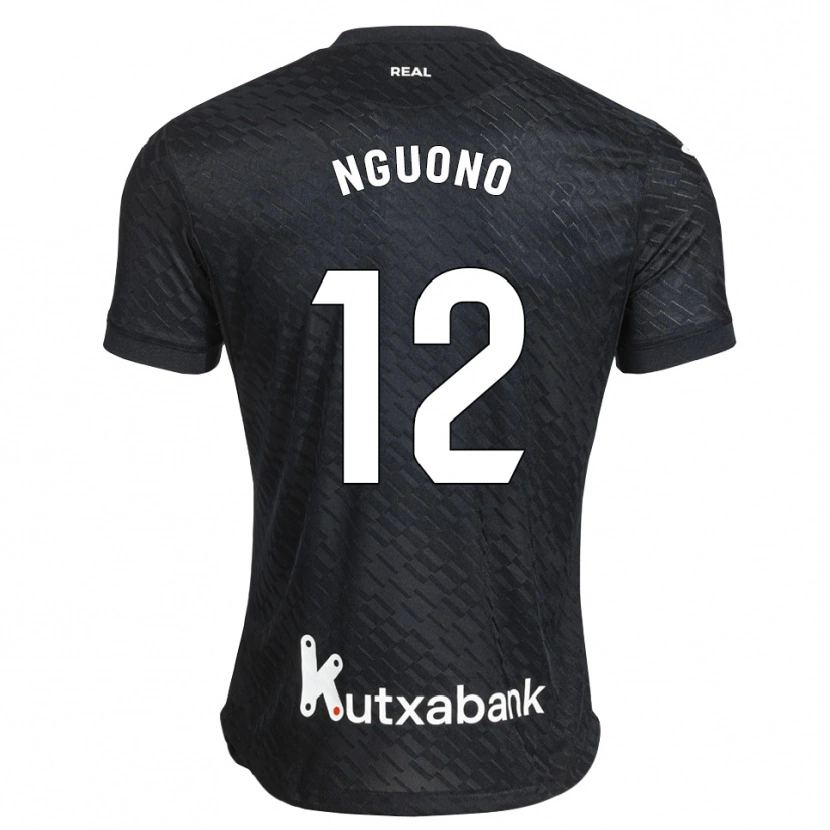 Danxen Criança Camisola Job Ochieng #12 Preto Branco Alternativa 2026/27 Camisa Brasil