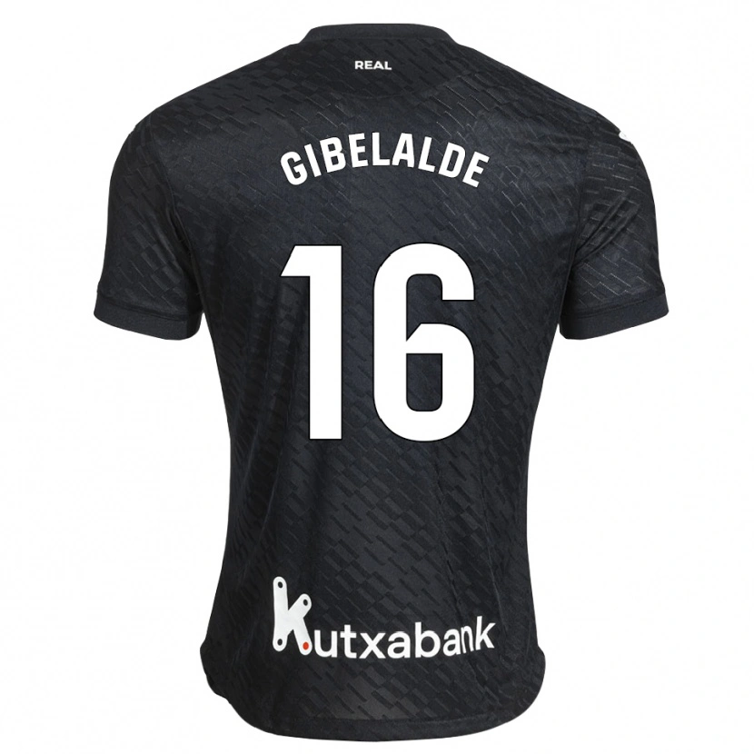 Danxen Criança Camisola Manex Gibelalde #16 Preto Branco Alternativa 2026/27 Camisa Brasil