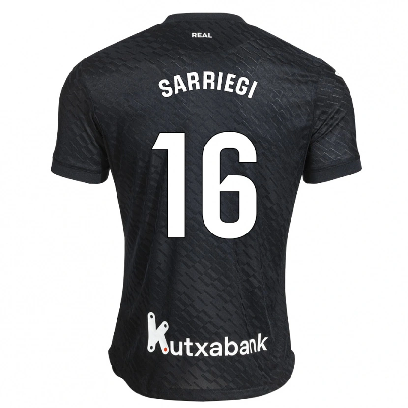 Danxen Criança Camisola Nora Sarriegi #16 Preto Branco Alternativa 2026/27 Camisa Brasil