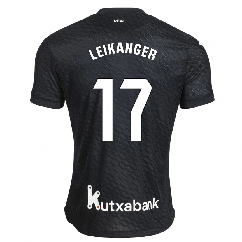Danxen Criança Camisola Thomas Leikanger #17 Preto Branco Alternativa 2026/27 Camisa Brasil