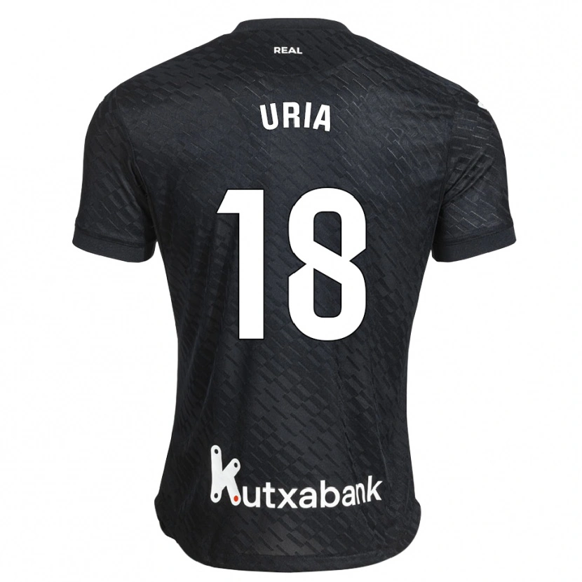 Danxen Criança Camisola Mirari Uria Gabilondo #18 Preto Branco Alternativa 2026/27 Camisa Brasil
