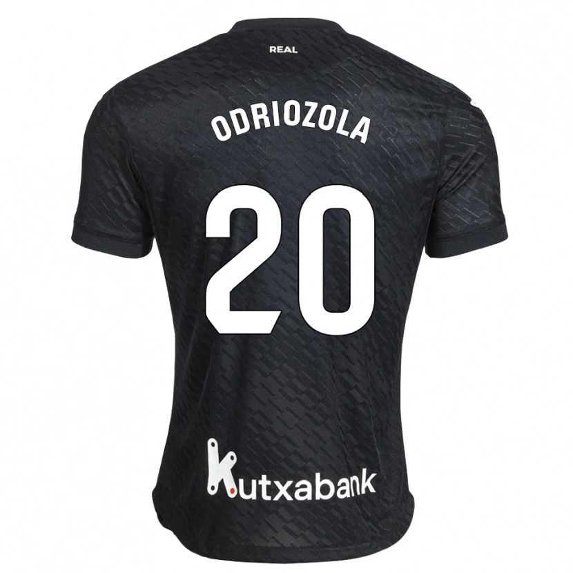 Danxen Criança Camisola Álvaro Odriozola #20 Preto Branco Alternativa 2026/27 Camisa Brasil