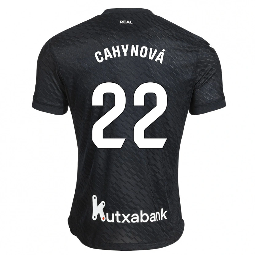 Danxen Criança Camisola Klára Cahynová #22 Preto Branco Alternativa 2026/27 Camisa Brasil