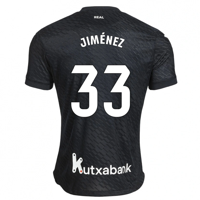 Danxen Criança Camisola Javier Jiménez #33 Preto Branco Alternativa 2026/27 Camisa Brasil