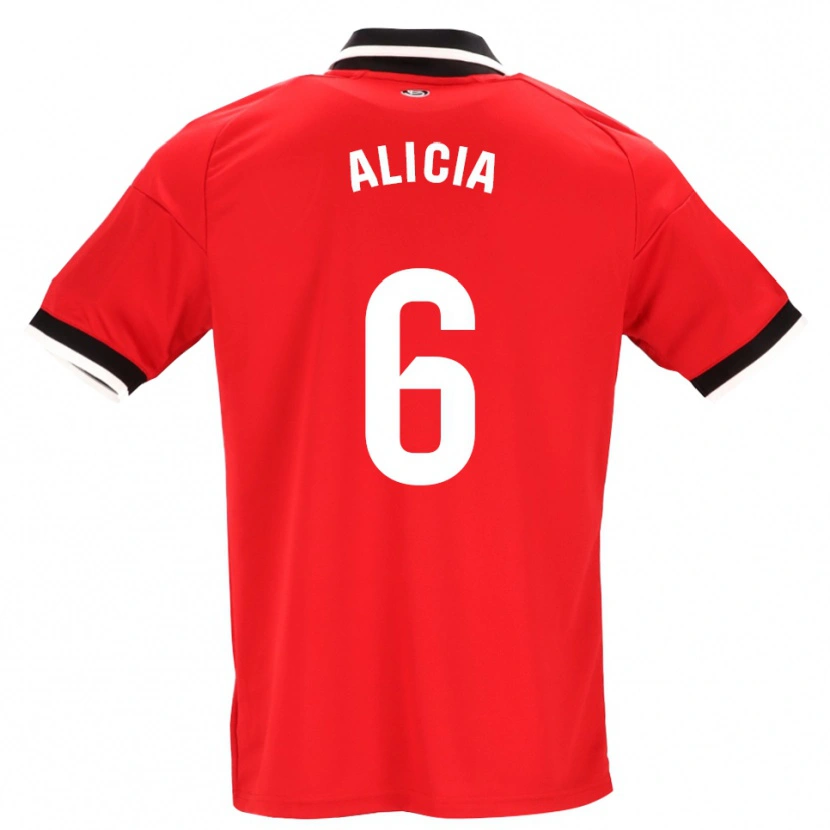 Danxen Criança Camisola Alicia Redondo #6 Preto Branco Vermelho Alternativa 2026/27 Camisa Brasil