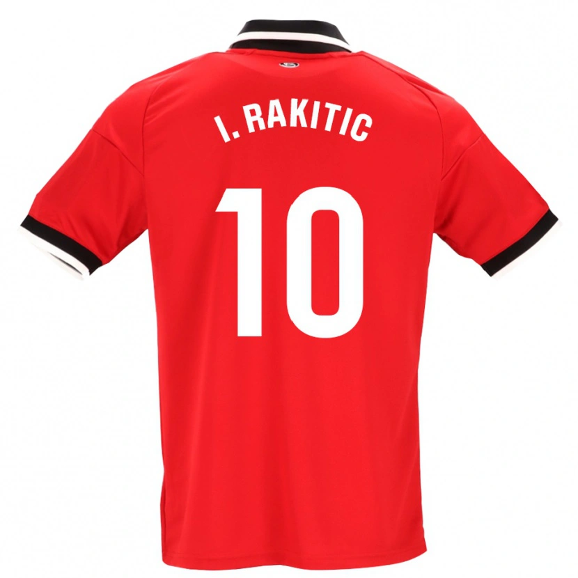 Danxen Criança Camisola Ivan Rakitic #10 Preto Branco Vermelho Alternativa 2026/27 Camisa Brasil