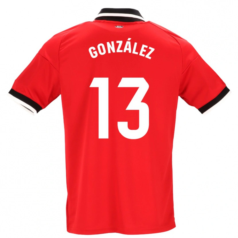 Danxen Criança Camisola Fran González #13 Preto Branco Vermelho Alternativa 2026/27 Camisa Brasil
