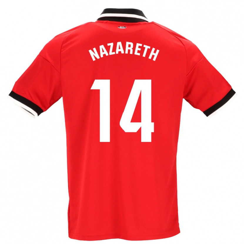 Danxen Criança Camisola Nazareth Martín #14 Preto Branco Vermelho Alternativa 2026/27 Camisa Brasil
