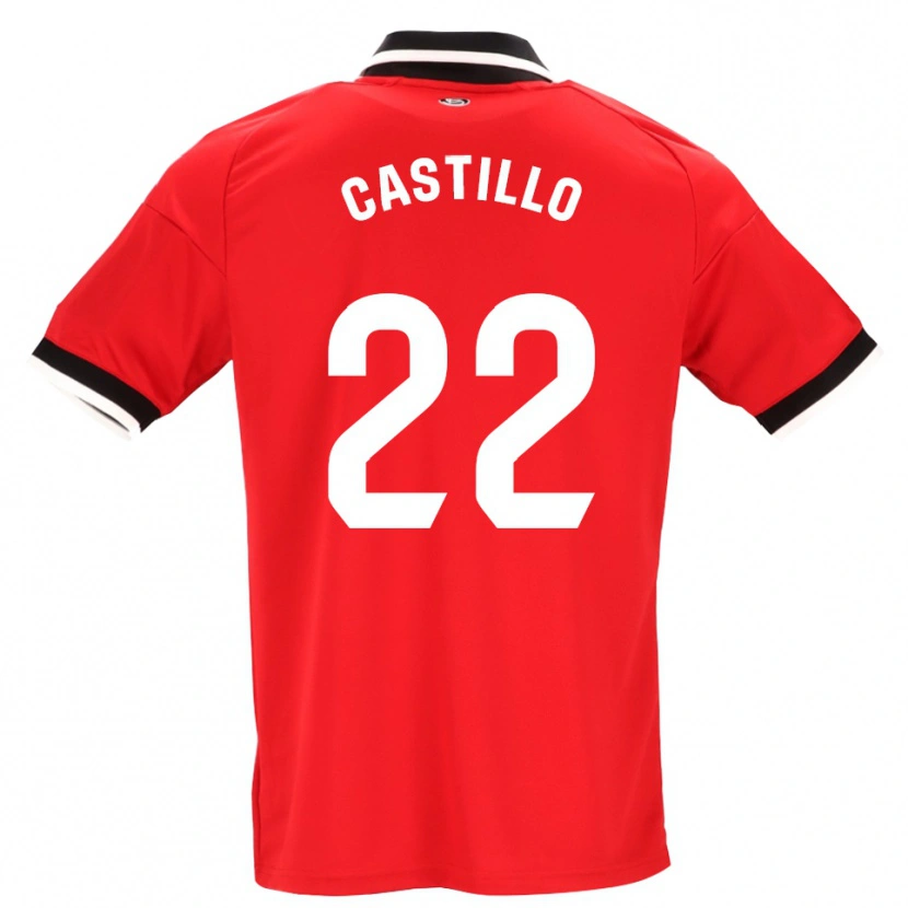 Danxen Criança Camisola José Castillo #22 Preto Branco Vermelho Alternativa 2026/27 Camisa Brasil