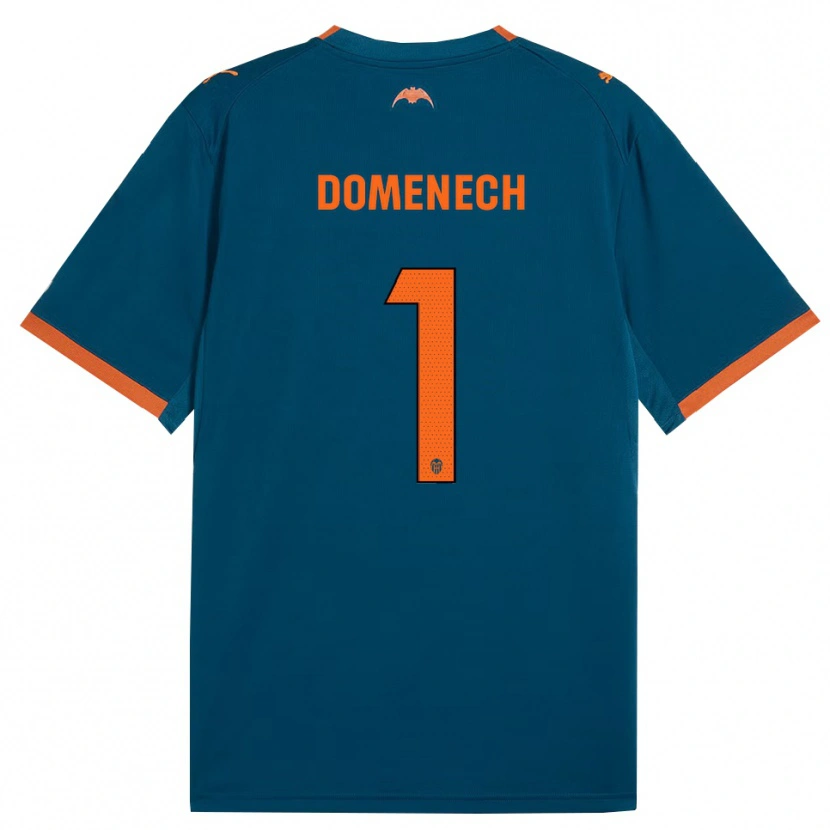 Danxen Criança Camisola Jaume Domenech #1 Azul Aço Laranja Alternativa 2026/27 Camisa Brasil