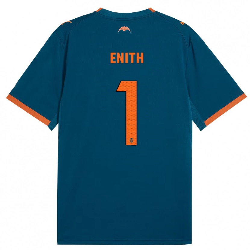 Danxen Criança Camisola Enith #1 Azul Aço Laranja Alternativa 2026/27 Camisa Brasil