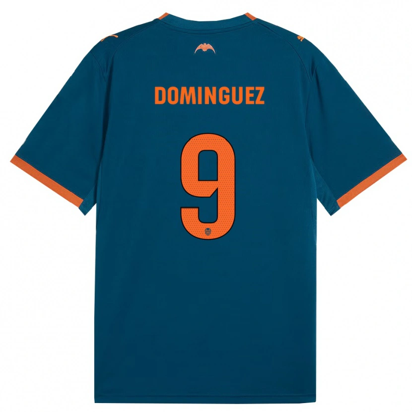 Danxen Criança Camisola Mario Dominguez #9 Azul Aço Laranja Alternativa 2026/27 Camisa Brasil
