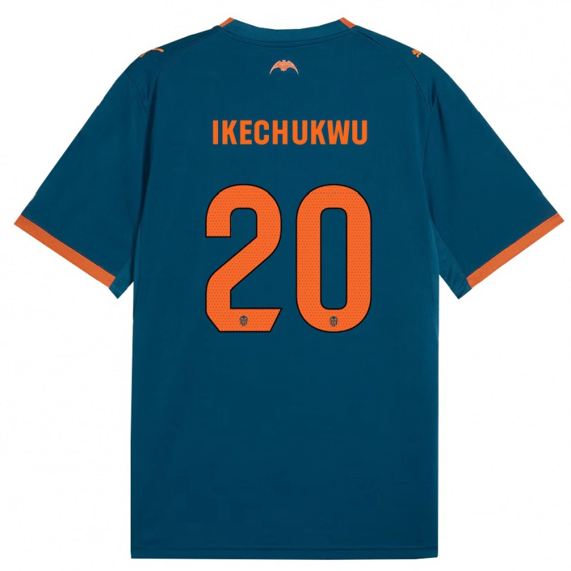 Danxen Criança Camisola Jerry Ikechukwu #20 Azul Aço Laranja Alternativa 2026/27 Camisa Brasil
