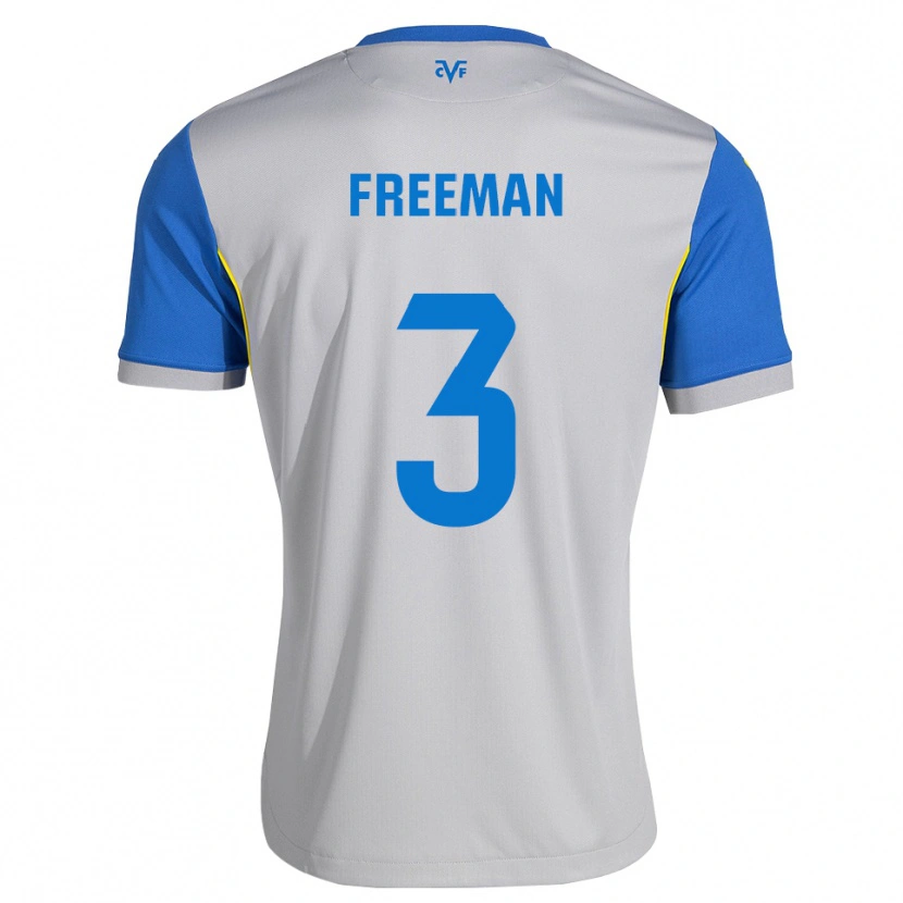 Danxen Criança Camisola Alex Freeman #3 Azul Dodger Cinza Alternativa 2026/27 Camisa Brasil