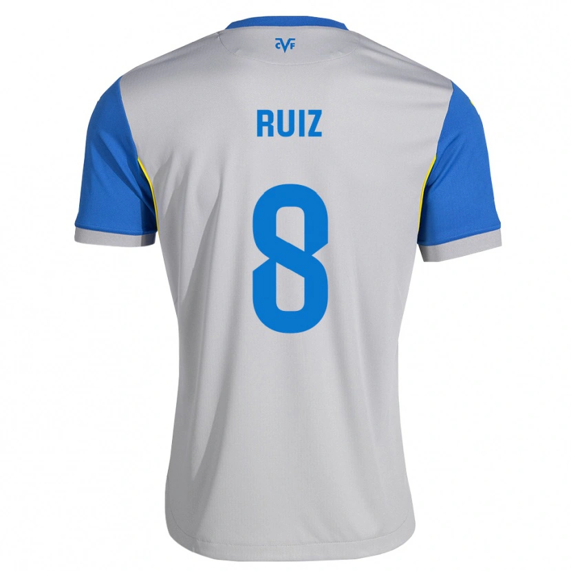 Danxen Criança Camisola Adri Ruiz #8 Azul Dodger Cinza Alternativa 2026/27 Camisa Brasil
