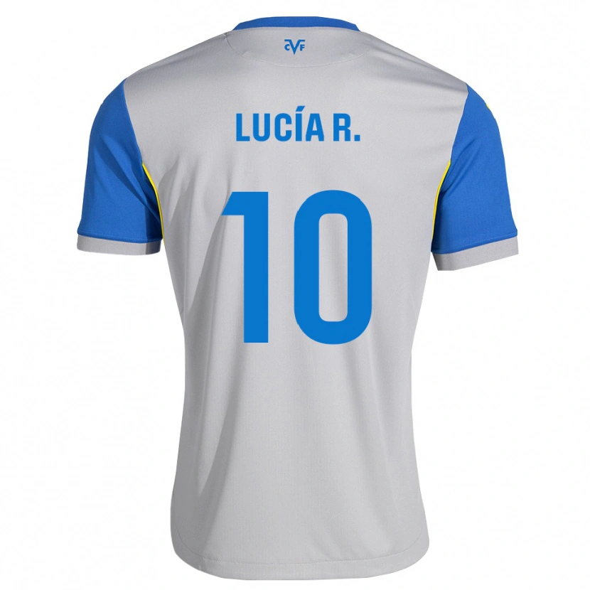 Danxen Criança Camisola Lucía Romero #10 Azul Dodger Cinza Alternativa 2026/27 Camisa Brasil