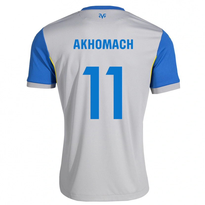 Danxen Criança Camisola Ilias Akhomach #11 Azul Dodger Cinza Alternativa 2026/27 Camisa Brasil