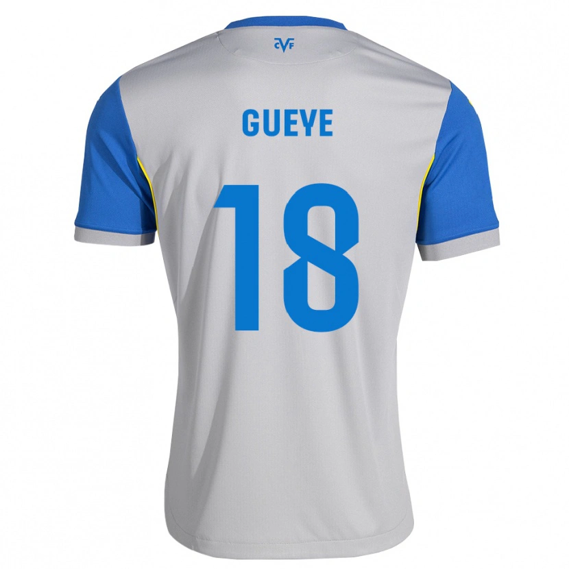 Danxen Criança Camisola Pape Gueye #18 Azul Dodger Cinza Alternativa 2026/27 Camisa Brasil