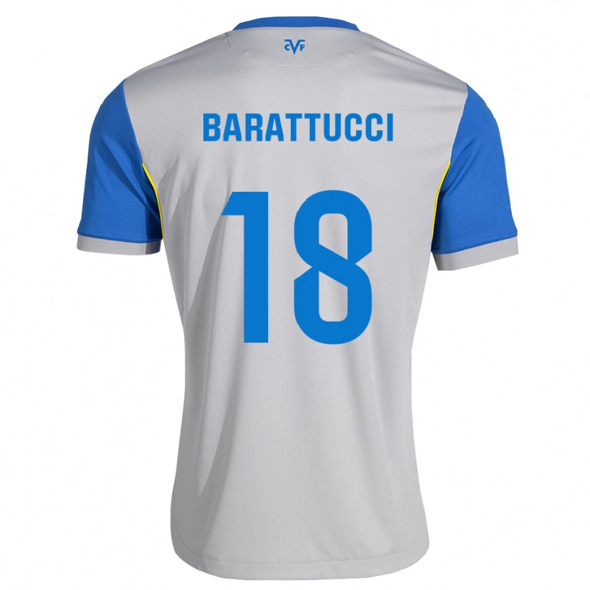Danxen Criança Camisola Nico Barattucci #18 Azul Dodger Cinza Alternativa 2026/27 Camisa Brasil