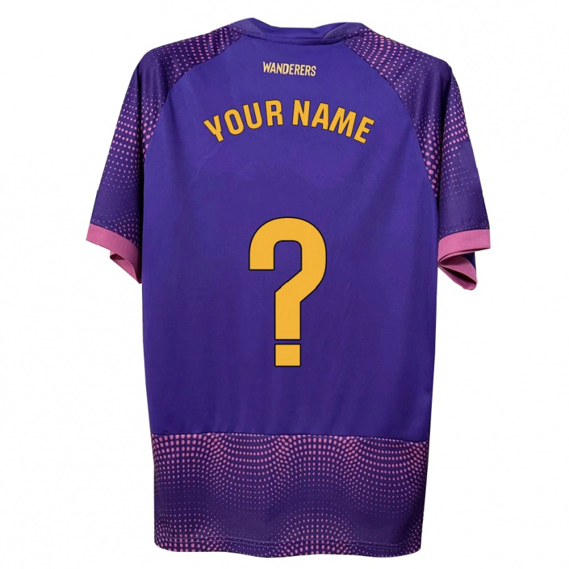 Danxen Criança Camisola Seu Nome #0 Branco Rosa Roxo Alternativa 2026/27 Camisa Brasil