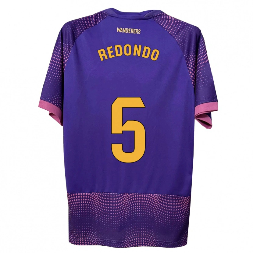 Danxen Criança Camisola Federico Redondo #5 Branco Rosa Roxo Alternativa 2026/27 Camisa Brasil
