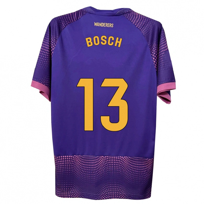 Danxen Criança Camisola Owen Bosch #13 Branco Rosa Roxo Alternativa 2026/27 Camisa Brasil
