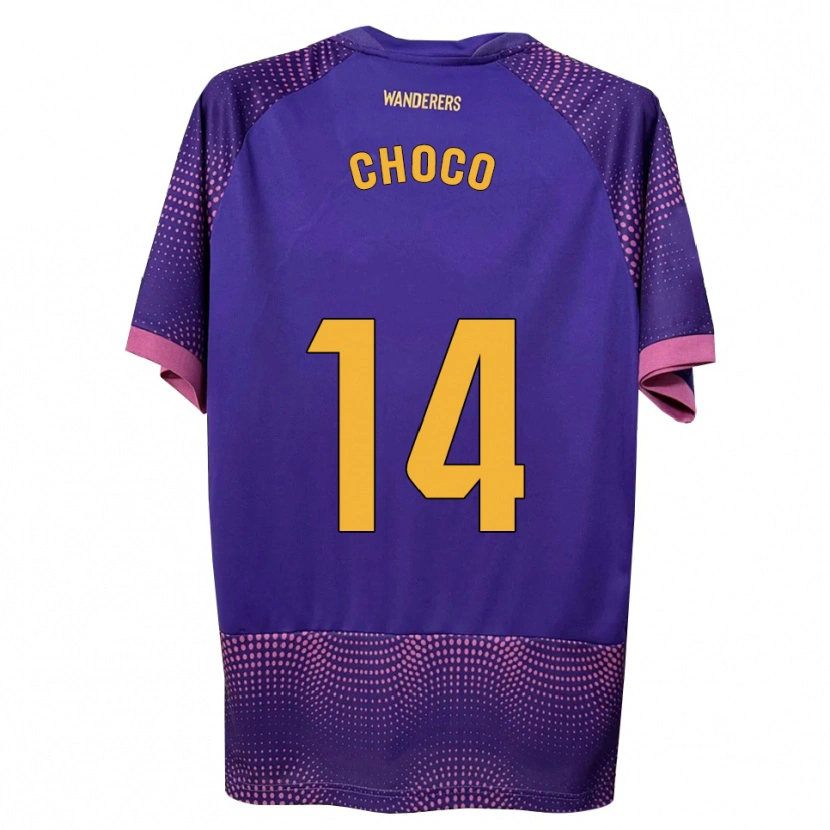Danxen Criança Camisola Choco #14 Branco Rosa Roxo Alternativa 2026/27 Camisa Brasil