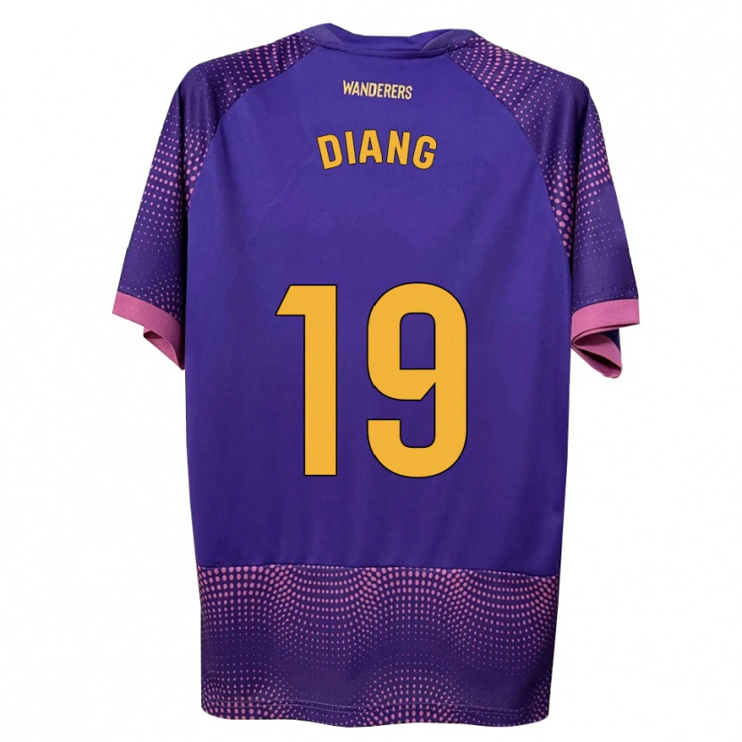 Danxen Criança Camisola Grady Diangana #19 Branco Rosa Roxo Alternativa 2026/27 Camisa Brasil