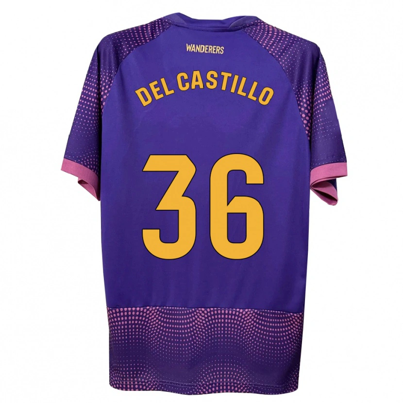 Danxen Criança Camisola Gonzalo Del Castillo #36 Branco Rosa Roxo Alternativa 2026/27 Camisa Brasil