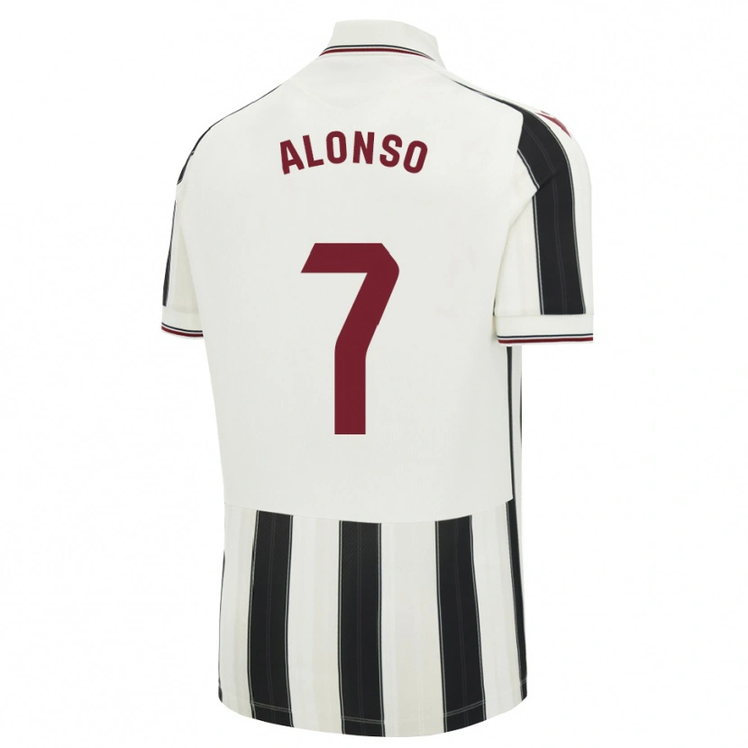 Danxen Criança Camisola Javi Alonso #7 Preto Branco Vermelho Alternativa 2026/27 Camisa Brasil