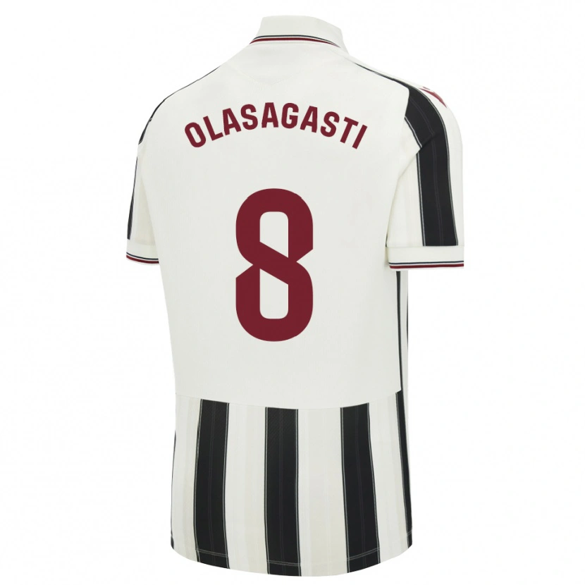Danxen Criança Camisola Jon Ander Olasagasti #8 Preto Branco Vermelho Alternativa 2026/27 Camisa Brasil