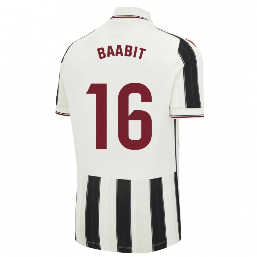 Danxen Criança Camisola Adam Baabit #16 Preto Branco Vermelho Alternativa 2026/27 Camisa Brasil