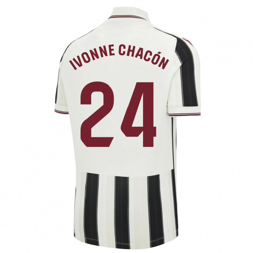 Danxen Criança Camisola Ivonne Chacón #24 Preto Branco Vermelho Alternativa 2026/27 Camisa Brasil