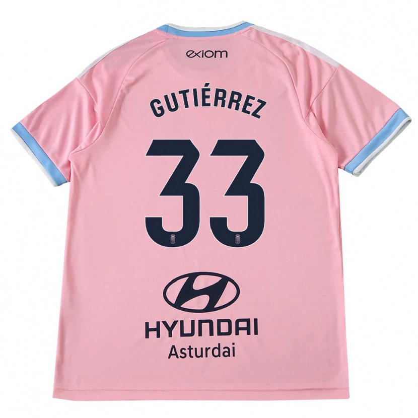 Danxen Criança Camisola Raúl Gutiérrez #33 Azul Centáurea Rosa Alternativa 2026/27 Camisa Brasil