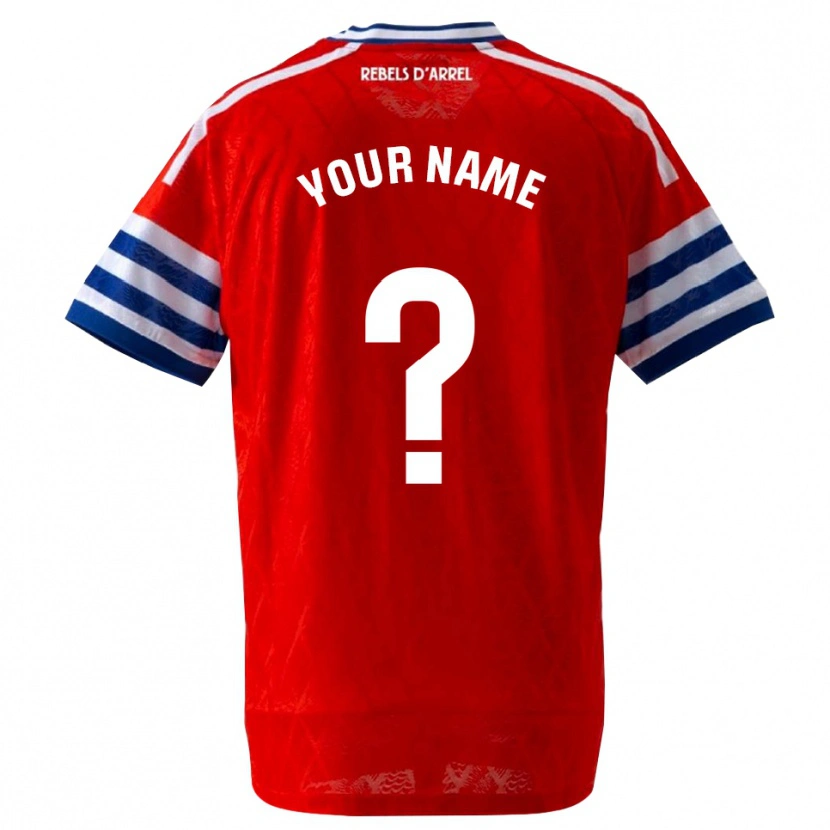 Danxen Criança Camisola Seu Nome #0 Azul Real Vermelho Alternativa 2026/27 Camisa Brasil