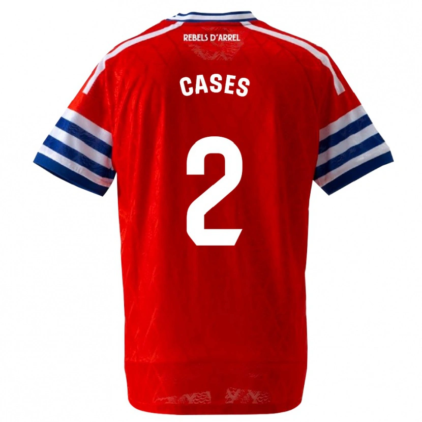 Danxen Criança Camisola Arnau Cases #2 Azul Real Vermelho Alternativa 2026/27 Camisa Brasil