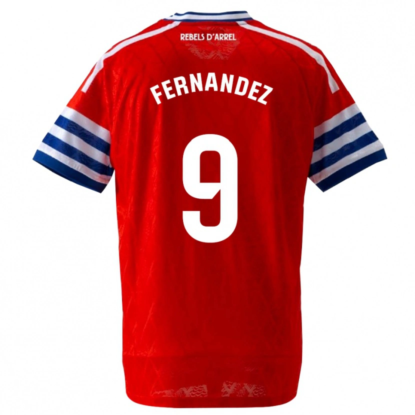 Danxen Criança Camisola Roberto Fernández #9 Azul Real Vermelho Alternativa 2026/27 Camisa Brasil