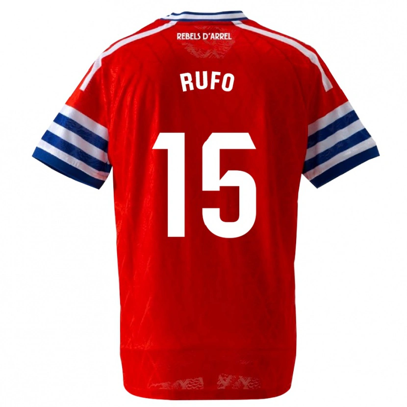Danxen Criança Camisola Xavi Rufo #15 Azul Real Vermelho Alternativa 2026/27 Camisa Brasil