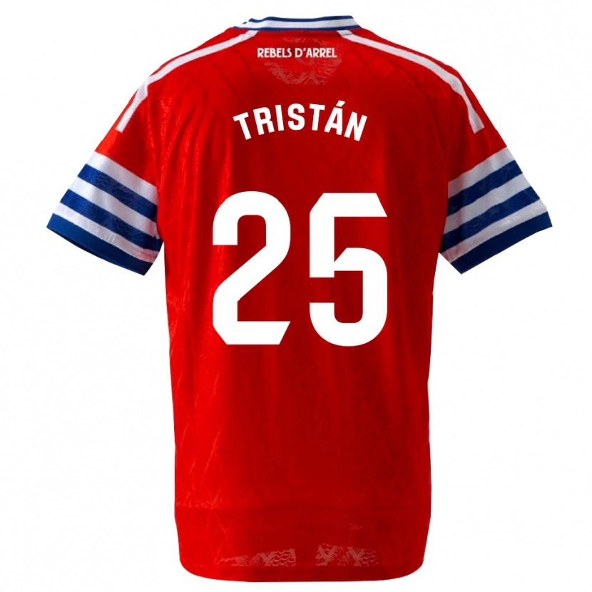 Danxen Criança Camisola Pol Tristán #25 Azul Real Vermelho Alternativa 2026/27 Camisa Brasil