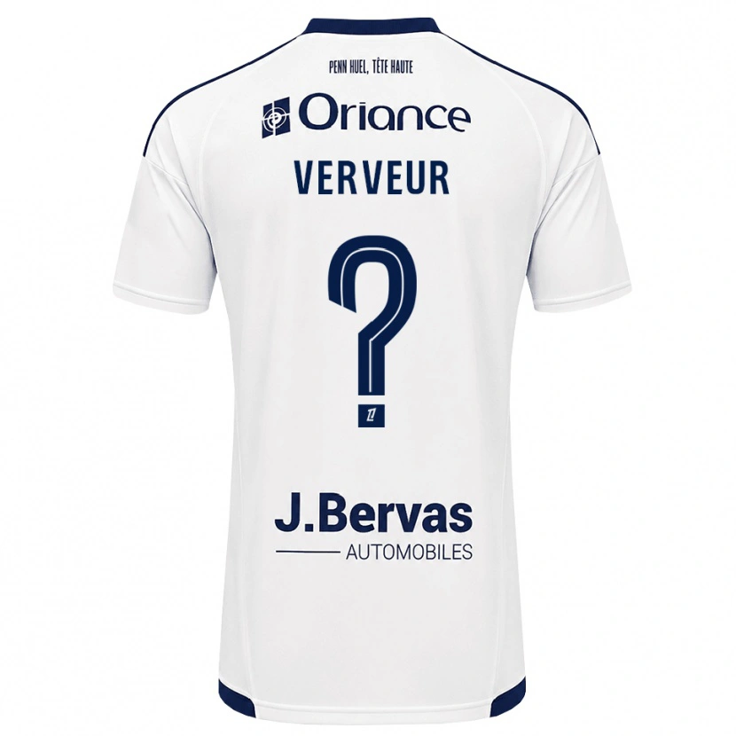 Danxen Criança Camisola Titouan Verveur #0 Azul Marinho Branco Alternativa 2026/27 Camisa Brasil