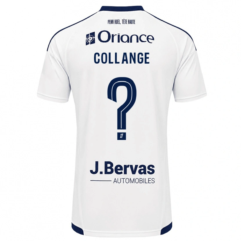Danxen Criança Camisola Malorie Collange #0 Azul Marinho Branco Alternativa 2026/27 Camisa Brasil
