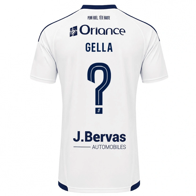 Danxen Criança Camisola Evaelle Gella #0 Azul Marinho Branco Alternativa 2026/27 Camisa Brasil