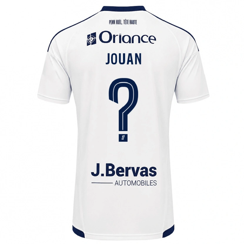 Danxen Criança Camisola Léonie Jouan #0 Azul Marinho Branco Alternativa 2026/27 Camisa Brasil