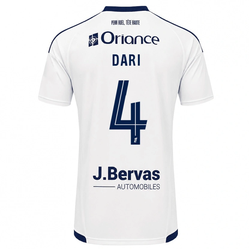 Danxen Criança Camisola Achraf Dari #4 Azul Marinho Branco Alternativa 2026/27 Camisa Brasil