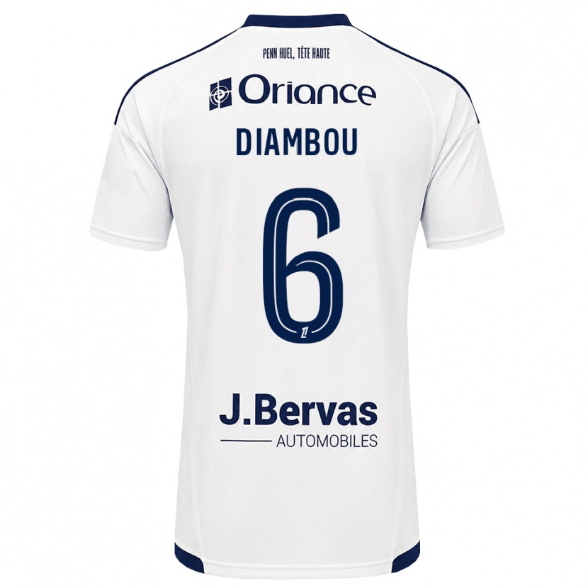 Danxen Criança Camisola Mamady Diambou #6 Azul Marinho Branco Alternativa 2026/27 Camisa Brasil